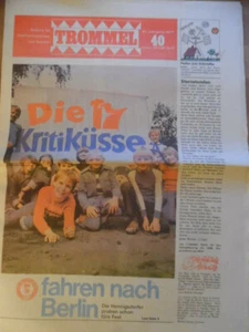TROMMEL 40 - 1977 DDR Zeitung für Pioniere Henningsdorf Eisvogel Fußball-Tunier - Picture 1 of 1