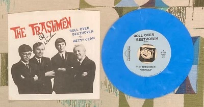 The Trashmen 45 w PS Roll Over Beethoven / Betty Jean Autographed VG+/M- - Image 1 of 2