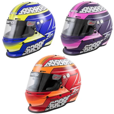 Zamp Helmet RZ62 Hans Hybrid Compatible Holes Snell 2020 Approved ORCi Karting  - Image 1 of 4