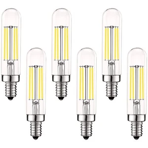 Luxrite T6 T6.5 Edison LED Bulb 5W 5000K Bright White Dimmable 500LM E12 6-Pack - Picture 1 of 7