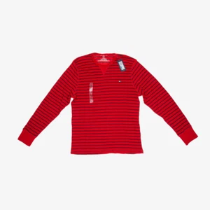 Camisa térmica Tommy Hilfiger para hombre manga larga roja llama talla XL - Imagen 1 de 2