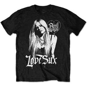 AVRIL LAVIGNE Love Sux T-Shirt Short Sleeve Black Unisex Shirt Full Size S-3XL - Imagen 1 de 5