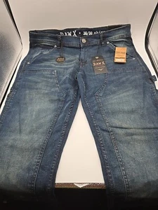 Raw X Apparel Medium Blue Skinny Jeans Mens Size 36/30 New - Picture 1 of 10