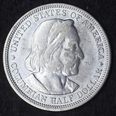 1892 "High Grade" Colombian Exposition Silver Half Dollar 50C - COINGIANTS - - Image 1 of 2