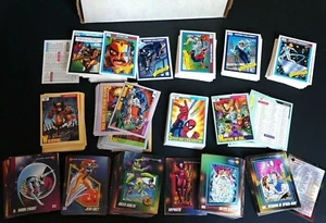 1990 1991 1992 3x Impel Marvel Trading Card Sets Spider-Man Avengers X-Men Hulk - Picture 1 of 12