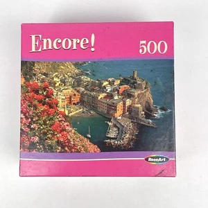 NEW 2005 Encore! RoseArt 500 Pc Jigsaw Puzzle ITALIAN RIVIERA 10.75" x 18" NOS - Bild 1 von 7