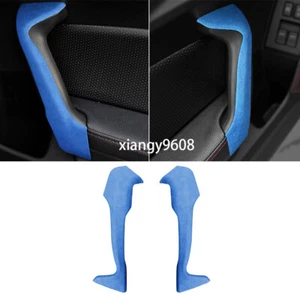 Suede Blue Interior Door Handle Cover For Toyot@ 86 /Subaru BRZ 12-20 Scion FR-S - Picture 1 of 9