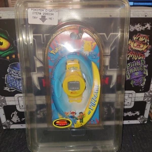 Pokemon #25 Pikachu Digital C Watch Yellow VTG 1999 Nintendo Trendmasters sealed - Picture 1 of 3