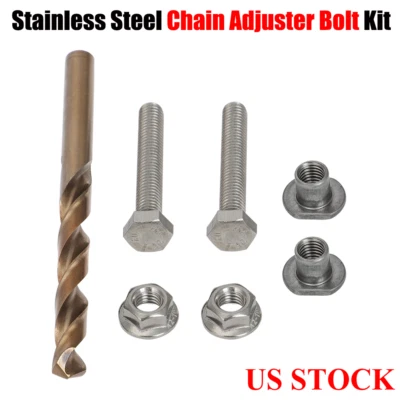 Kit de reparación de pernos ajustadores de cadena de 7 piezas para Kawasaki Ninja ZX KX125 KLX 1988-2017 Foto 1 de 4