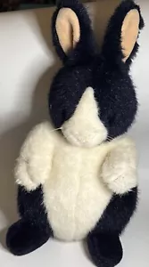"Conejito de peluche blanco y negro 1994 Dakin 12"" de alto" - Imagen 1 de 8