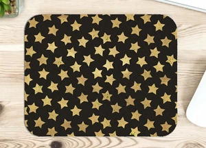 Mouse Pad | Stars Gold Pattern - Picture 1 of 1