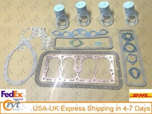 Kit de revisión de motor Jeep Willys CJ2A CJ3A M38 MB 4-134 kit de gasolina de cabeza plana + pistón - Imagen 1 de 8
