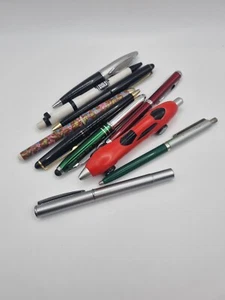 10x Mixed Pen & Pencil Writing Equipment Joblot All Untested May Need New Ink - Picture 1 of 14