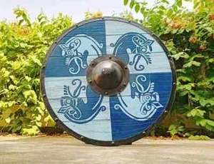 Handmade Viking Shield Dragon Authentic Battle Worn Valhalla Viking Shield - Picture 1 of 5