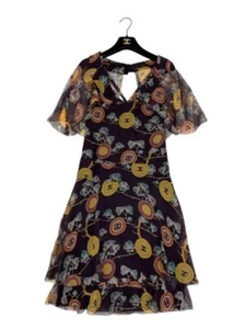 CHANEL 01P CC Mark Logo Dress short sleeve 36 Size Body Con Dress One piece F/S - Picture 1 of 9