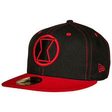 Black Widow Movie Logo With Title Text New Era 59Fifty Fitted Hat Black