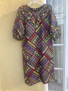 NIGERIAN AFRICAN WAX ANKARA DRESS ( CULTURAL& ETHNIC CLOTHING AFRICA )-L/XLARGE - Picture 1 of 19