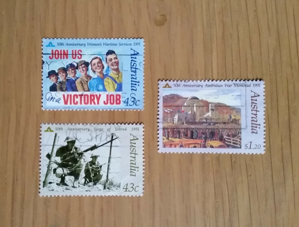 Complete Australia used stamp set: 1991 Anniversaries - Image 1 of 1