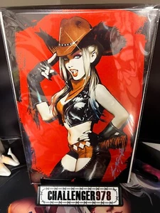 11x17 - COWGIRL HARLEY QUINN - Sozomaika SIGNED Art Print w/ COA - Imagen 1 de 2