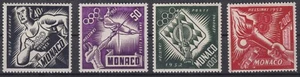 MONACO : POSTE AERIENNE N° 51/54 NEUFS * GOMME LEGERE TRACE DE CHARNIERE - Picture 1 of 2