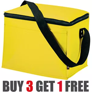 6L KOOZIE Yellow Insulated Cooler Bag Ideal for Lunch Drink Storage Thermal UK - Picture 1 of 14