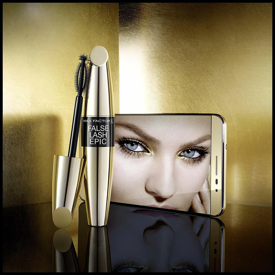 2 x "MAX FACTOR" FALSE LASH EPIC MASCARA / WIMPERNTUSCHE BLACK NEU 2x13,1ml - Bild 1 von 4