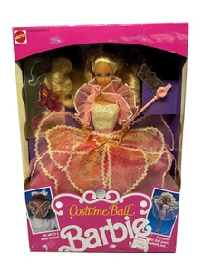 Vintage Costume Ball Barbie 1990 new - skirt turns into a mask for you! - Picture 1 of 9