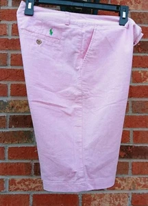 Polo by Ralph Lauren Pink Chino Shorts 11"  Cotton Boys Youth Size 18 - Picture 1 of 4