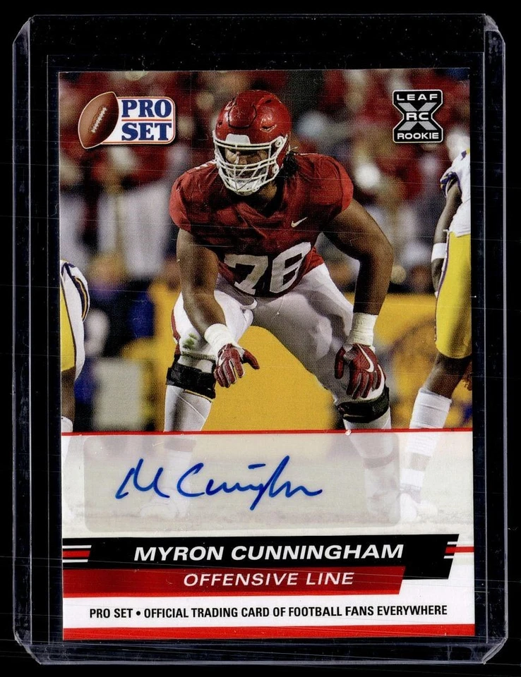 2022 PRO SET RED AUTO MYRON CUNNINGHAM - Image 1 of 1