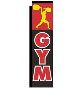 GYM Business Advertising 12ft Advertising Rectangle Banner Replacement Flag Only - Picture 1 of 4