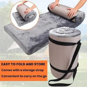 3" Memory Foam Camping Mattress, Waterproof Portable & Roll-Up Travel Bed - Twin - Picture 1 of 6