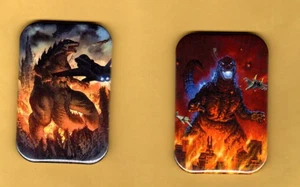 GODZILLA   2  REFRIGERATOR MAGNET  2" X 3"  WITH ROUNDED CORNER - Picture 1 of 4