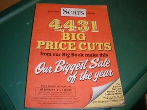 VTG WINTER 1968 “SEARS” BIG PRICE CUTS SALE CATALOG FROM OUR BIG BOOK - Picture 1 of 11