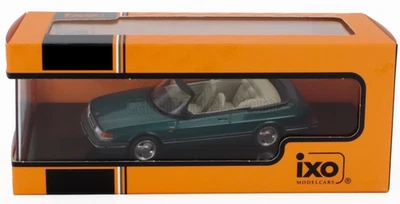 wonderful IXO-diecast-modelcar 1/43  Saab 900 TURBO CONVERTIBLE 1991 - greenmet. - Image 1 of 4