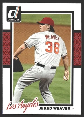 Jered Weaver #165 2014 Donruss 洛杉矶天使 — 第 1/2 张图片