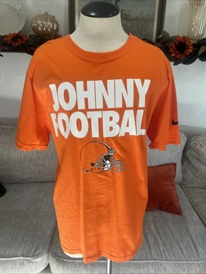 Cleveland Browns 衬衫男式大号橙色约翰尼橄榄球 NFL 耐克 — 第 1/4 张图片