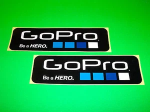 GO PRO GOPRO HERO 2 3 HD BLACK SILVER WHITE EDITION CAMERA STICKERS DECALS (^) - Picture 1 of 1