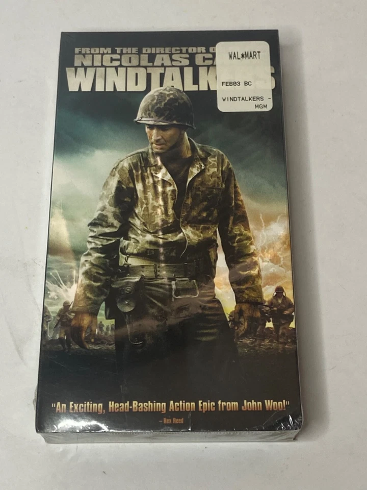 NEW WINDTALKERS (VHS, 2002) Nicolas Cage - FACTORY SEALED A5 Watermark - Image 1 of 3