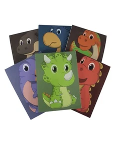 Cute Cartoon Dinosaur Note Books Party Bag Filler Class Gifts - Picture 1 of 2