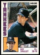 1984 O-Pee-Chee Roy Smalley New York Yankees #305