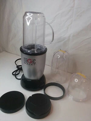 Magic Bullet Blender MB1001B Motor Base, 2 Blades, 3 Cups Tested Working - Image 1 of 4