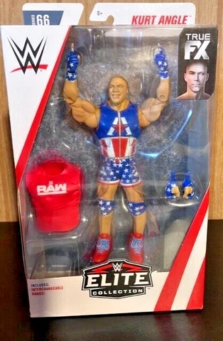 KURT ANGLE WWE ELITE SERIES 66 MATTEL 6" WRESTLING FIGURE NEW 2018 Cover