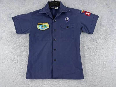 Boy Scouts of America Shirt Youth Large Blue Short Sleeve Cotton Blend Arizona - Image 1 of 4