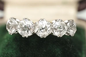 Ring 18kt Gold Diamant 2,50ct 5 Steine - Bild 1 von 5
