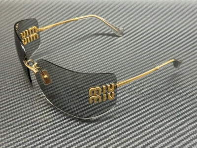 Gafas de sol para mujer MIU MIU MU 54YS 5AK30B doradas gris claro 80 mm Foto 1 de 4