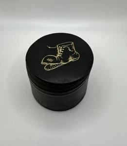 VTG LEATHER SHOE/BOOT POLISH TRAVEL KIT VTG CASE Made In Austria - Picture 1 of 7