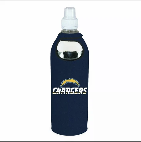 Los Angeles Chargers 1/2 Liter Water Soda Bottle Koozie Holder Cooler Football Cover