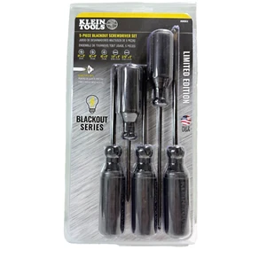 Klein Tools 85805BLK Blackout Series 5-Piece Screwdriver Set-Limited Edition,New - Picture 1 of 14