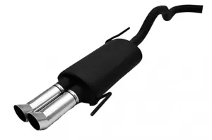 muffler for Seat Ibiza 6K Hatchback 1.0 37kW 1996-1999 Double Round Tips 80mm - Picture 1 of 2