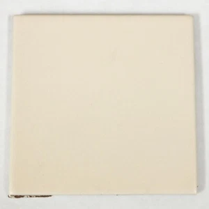 Coffee Cream 3 7/8" x 3 7/8" Tile White Matte Wall Remodel Ceramic C#617 1 Pc - Picture 1 of 1